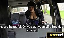 英国出租车司机在自制视频中勾引成熟的西班牙女人